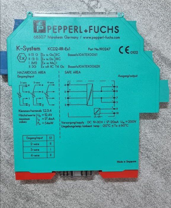 Pepperl + Fuchs  190247 Повторитель температуры KCD2-RR-EX1 Pepperl + Fuchs  190247 Повторитель температуры KCD2-RR-EX1