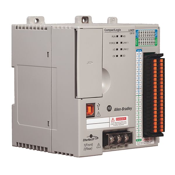 Контроллер ввода-вывода CompactLogix 750 КБ 1769-L24ER-QB1B Контроллер ввода-вывода CompactLogix 750 КБ 1769-L24ER-QB1B